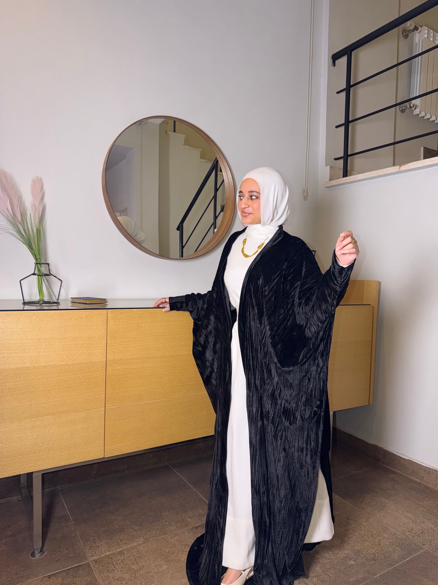Black Velvety Abaya