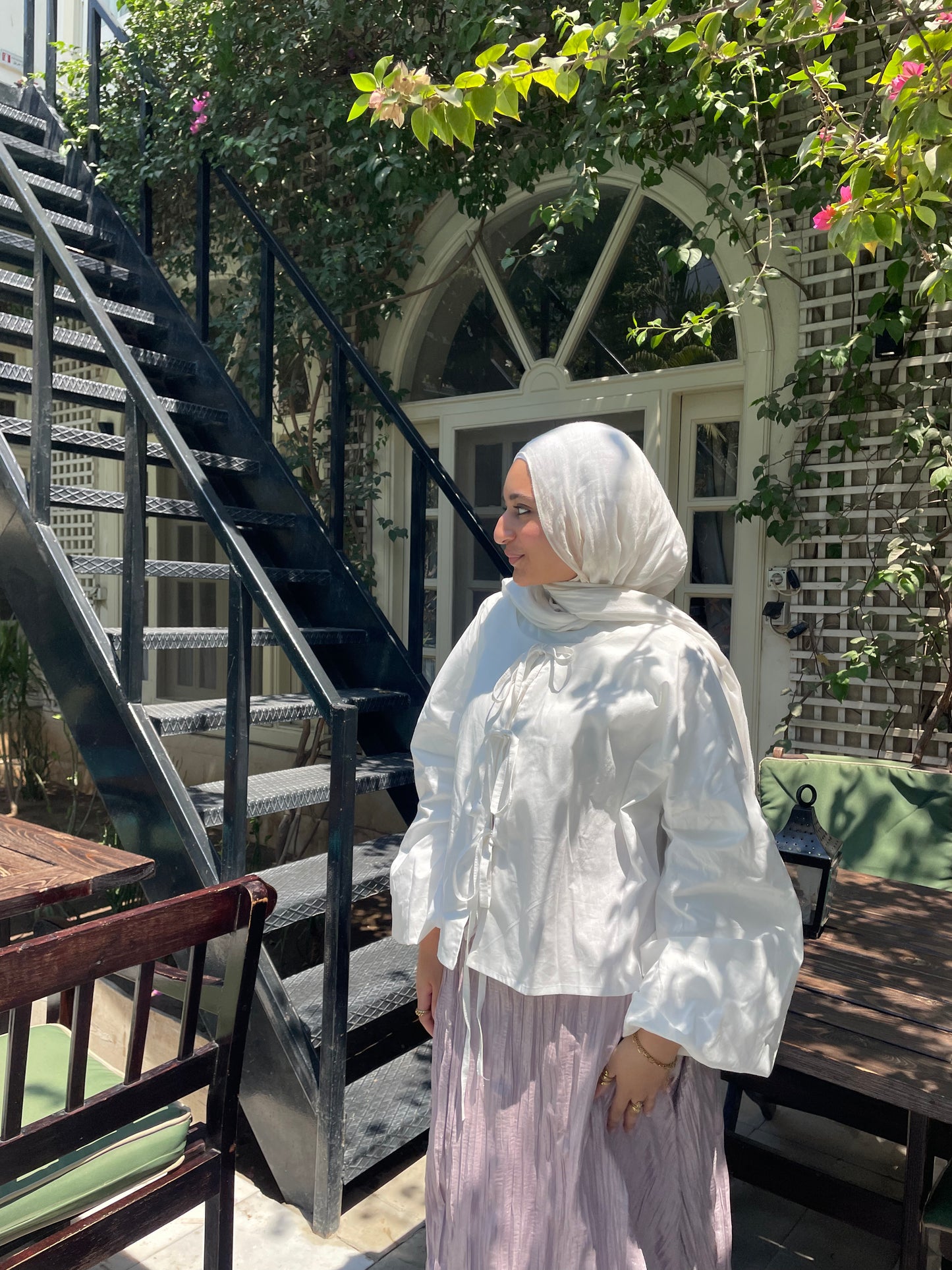 Popeline Blanche Blouse