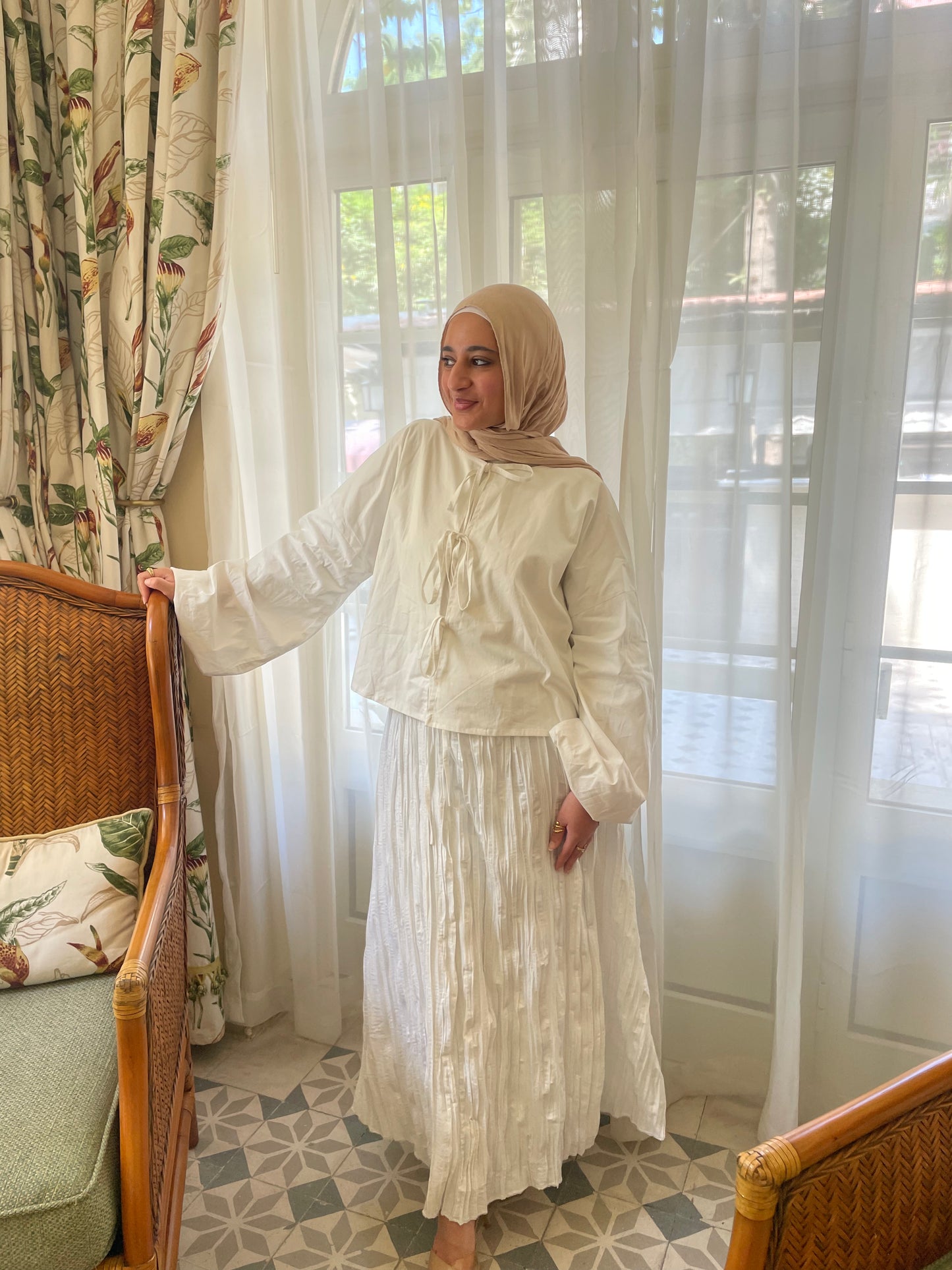 Poudrée Blanche Skirt