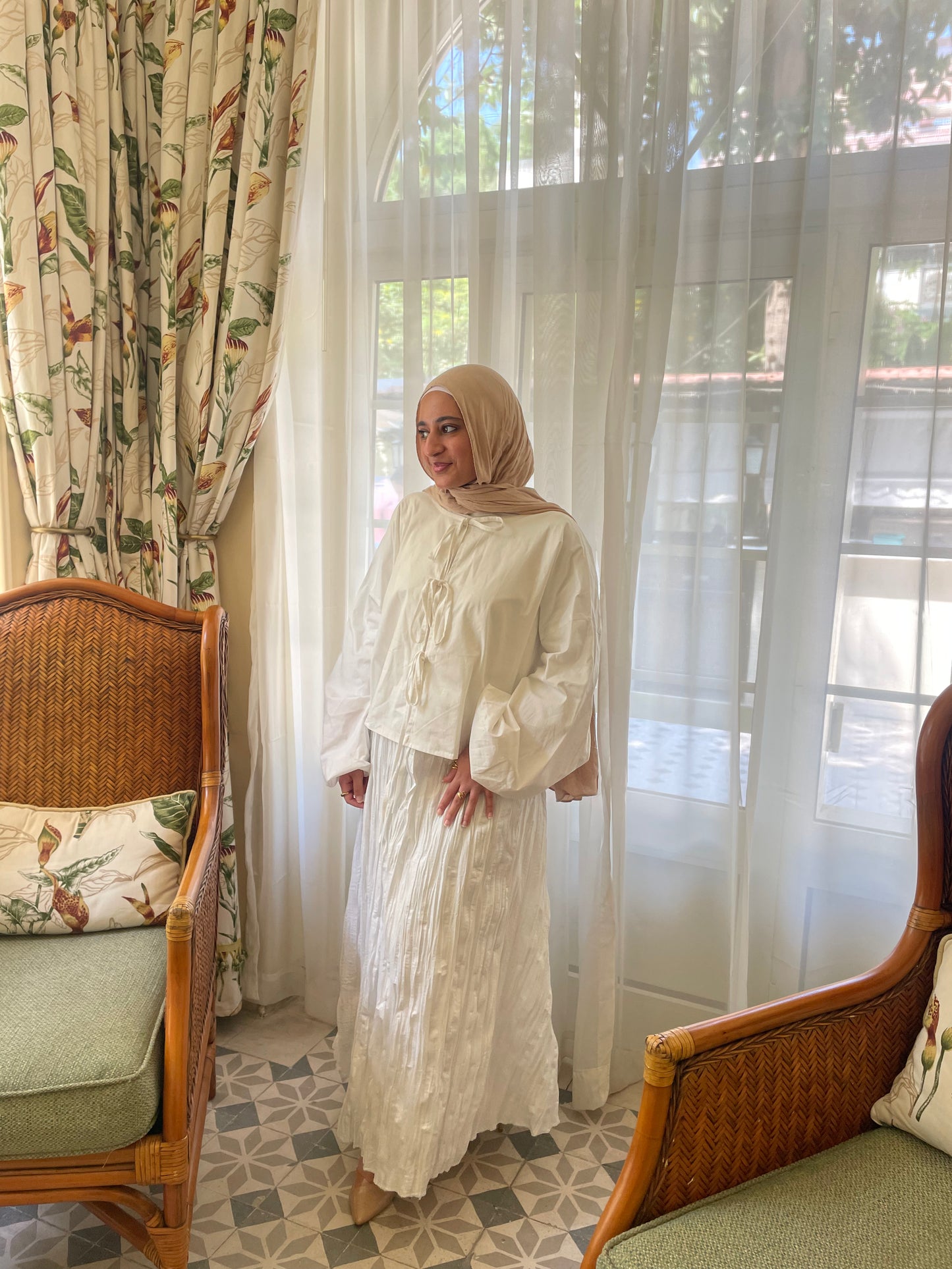 Poudrée Blanche Skirt