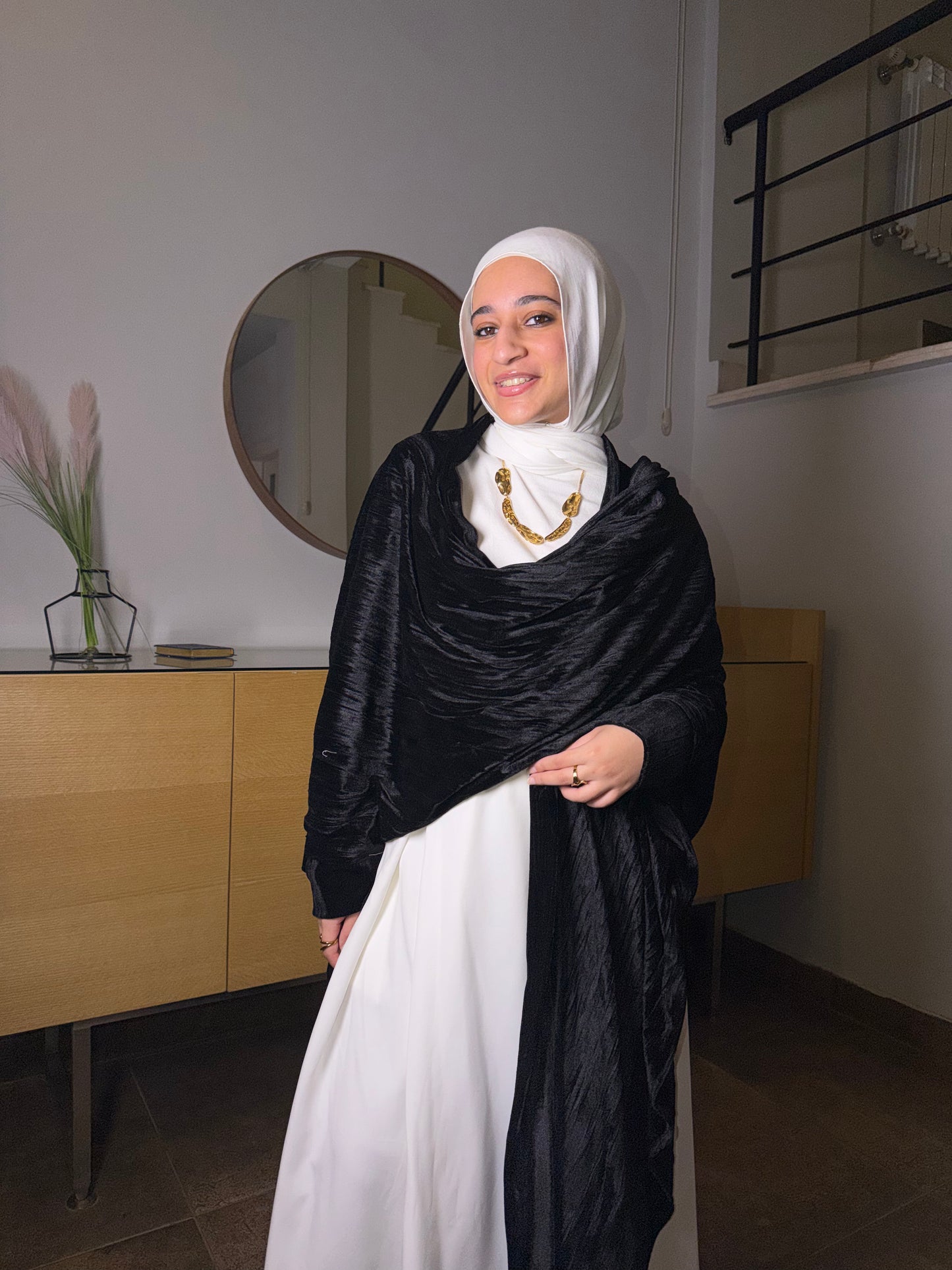 Black Velvety Abaya