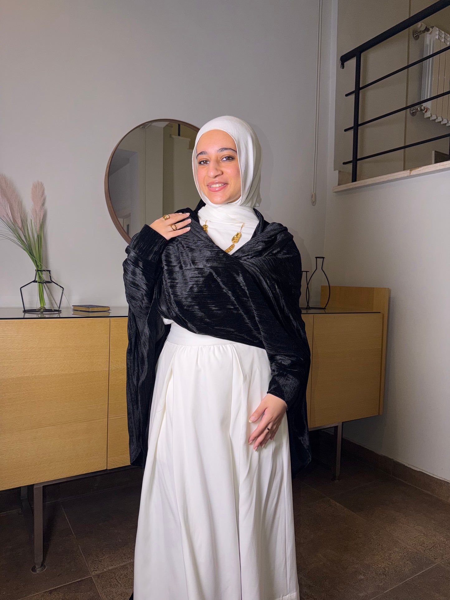 Black Velvety Abaya