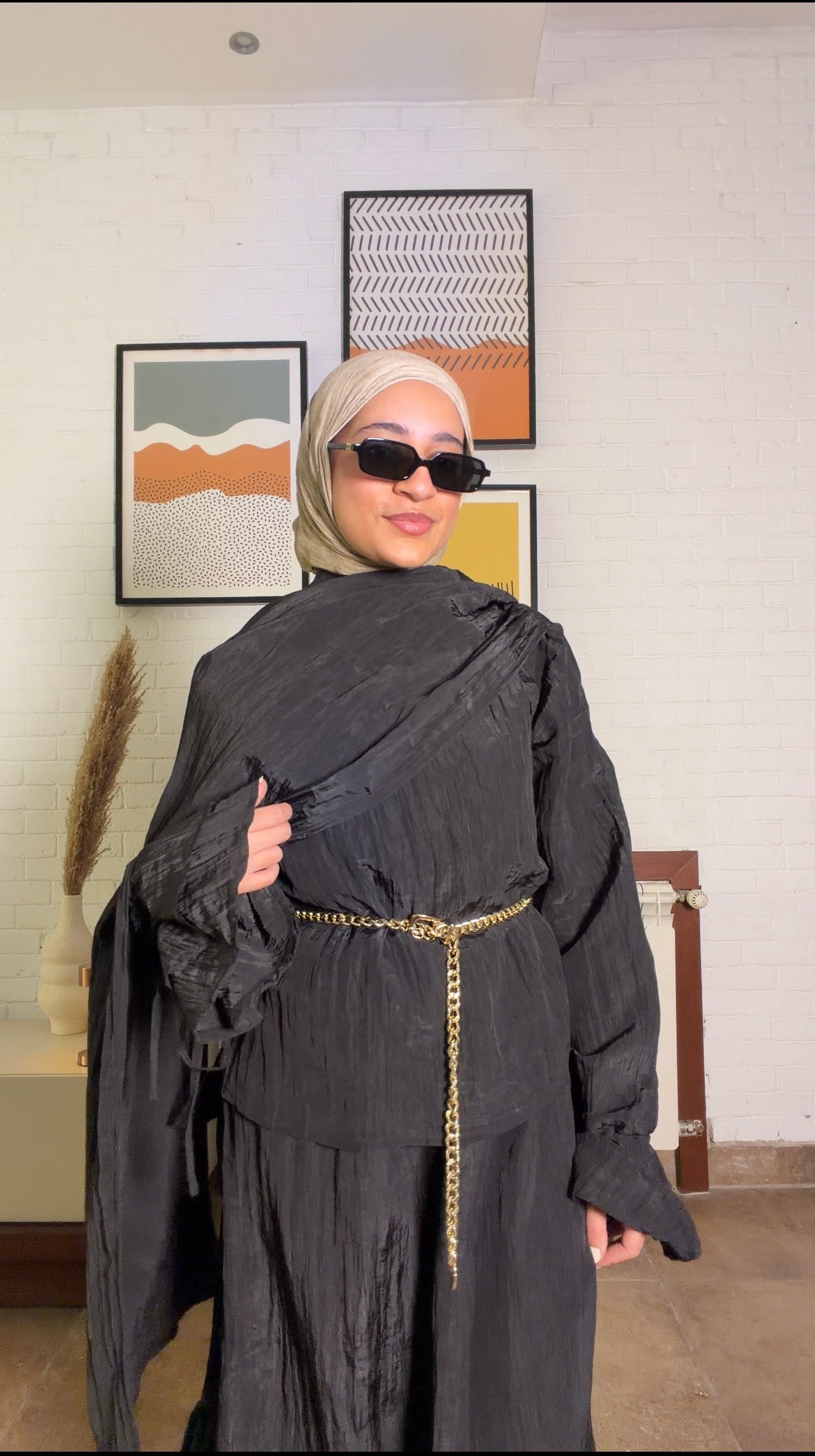 Black Lune Blouse