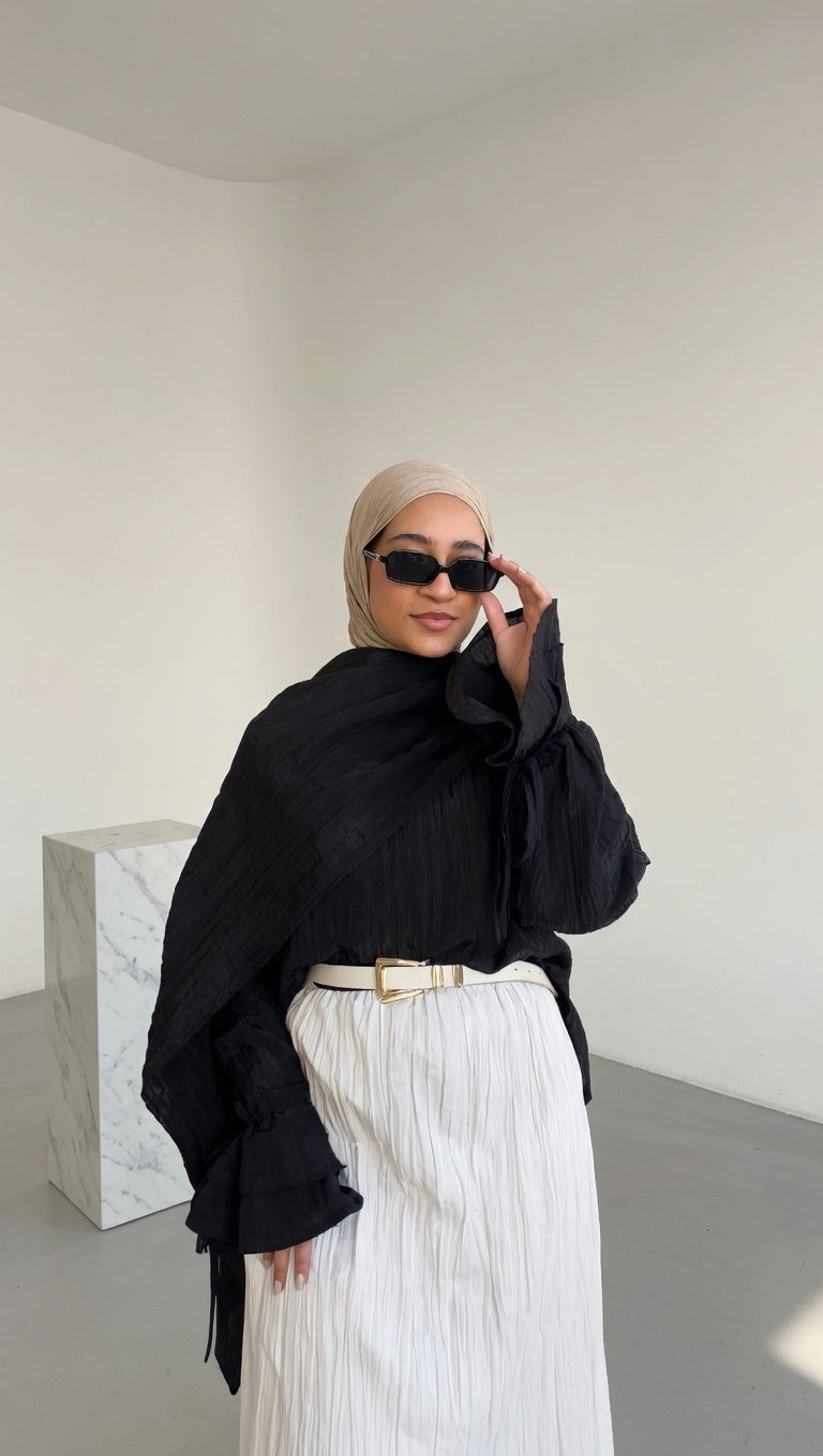 Black Lune Blouse