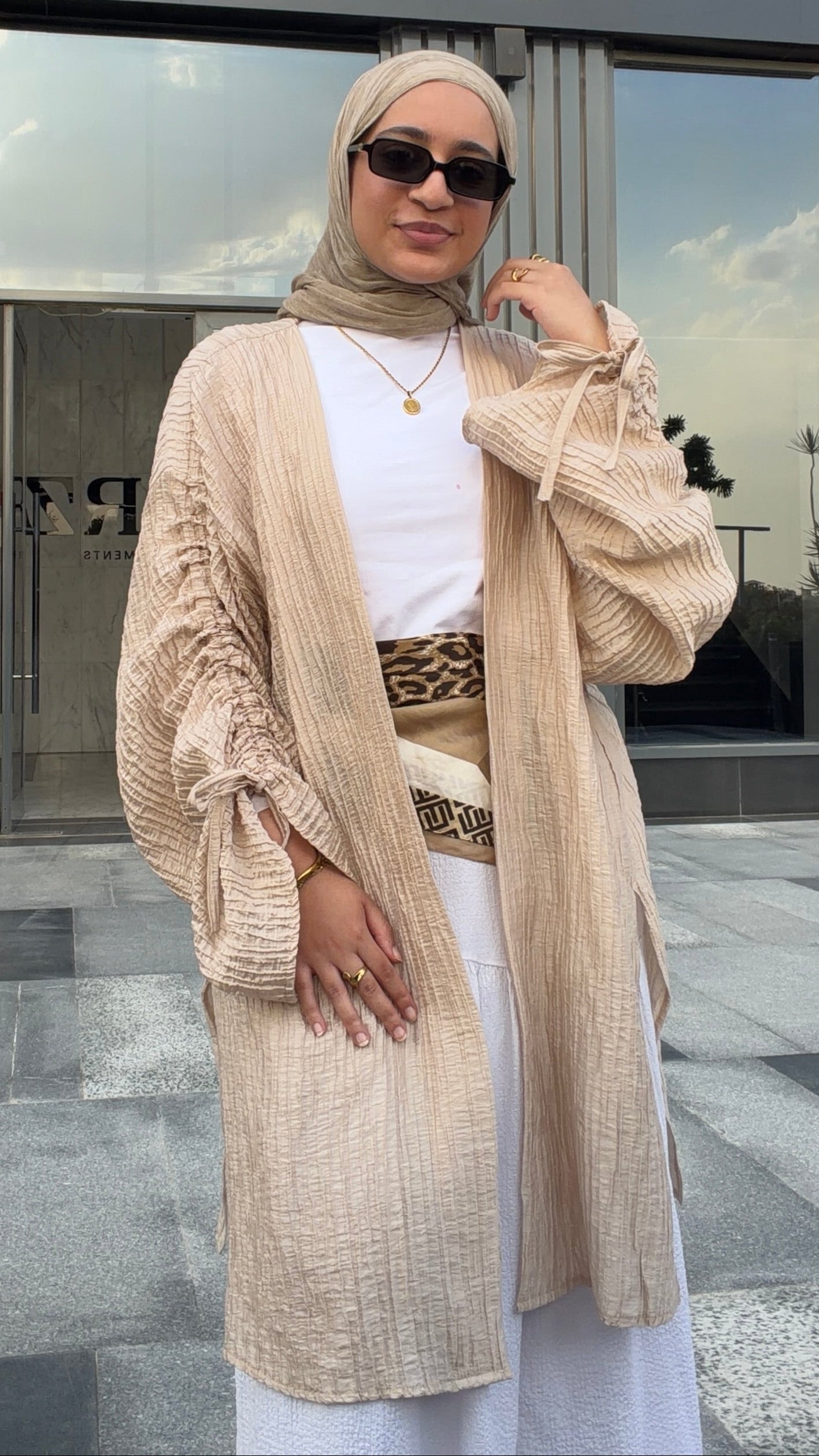 Beige Ava Kimono